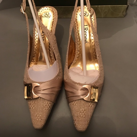 J. Renee Cammy Textured Linen Heels - Picture 1 of 6